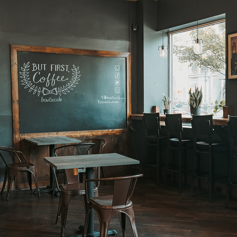 Bow Tie Cafe interior